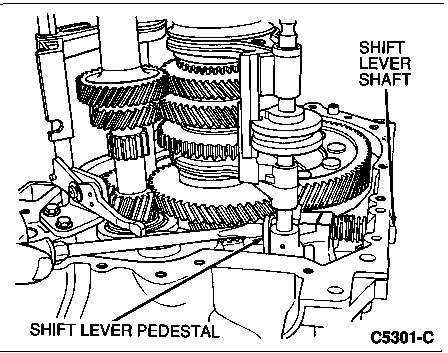shift shaft lever assembly removal